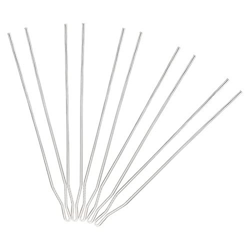 HEALLILY 5pcs U-Shaped Metal Hair Sticks - Chinese Hanfu Hair Chopsticks, DIY Hair Pins & Jewelry Accessories for Women (Golden & Silver) - Perfect for Traditional Hairstyles, Cosplay, and Wedding Gifts