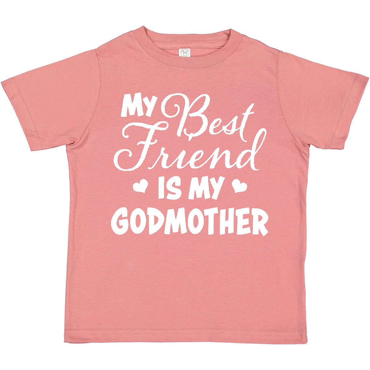 My Best Friend is My Godmother with Hearts Toddler T-Shirt - Perfect for Birthday Parties and Family Gatherings