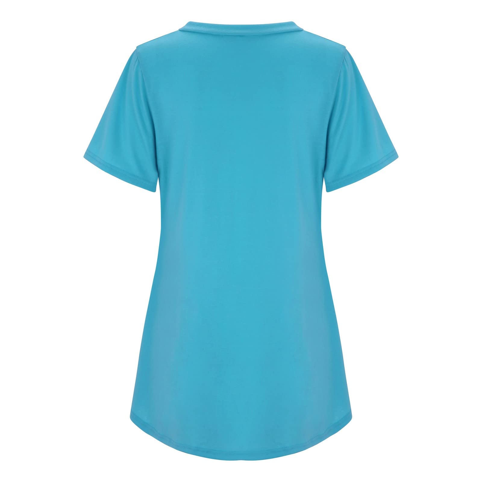 Sparkly White Cotton V-Neck Short Sleeve T-Shirt for Women - Casual Summer Top with Rolled Sleeves | Perfect for Beach Outings, Date Nights & Everyday Wear