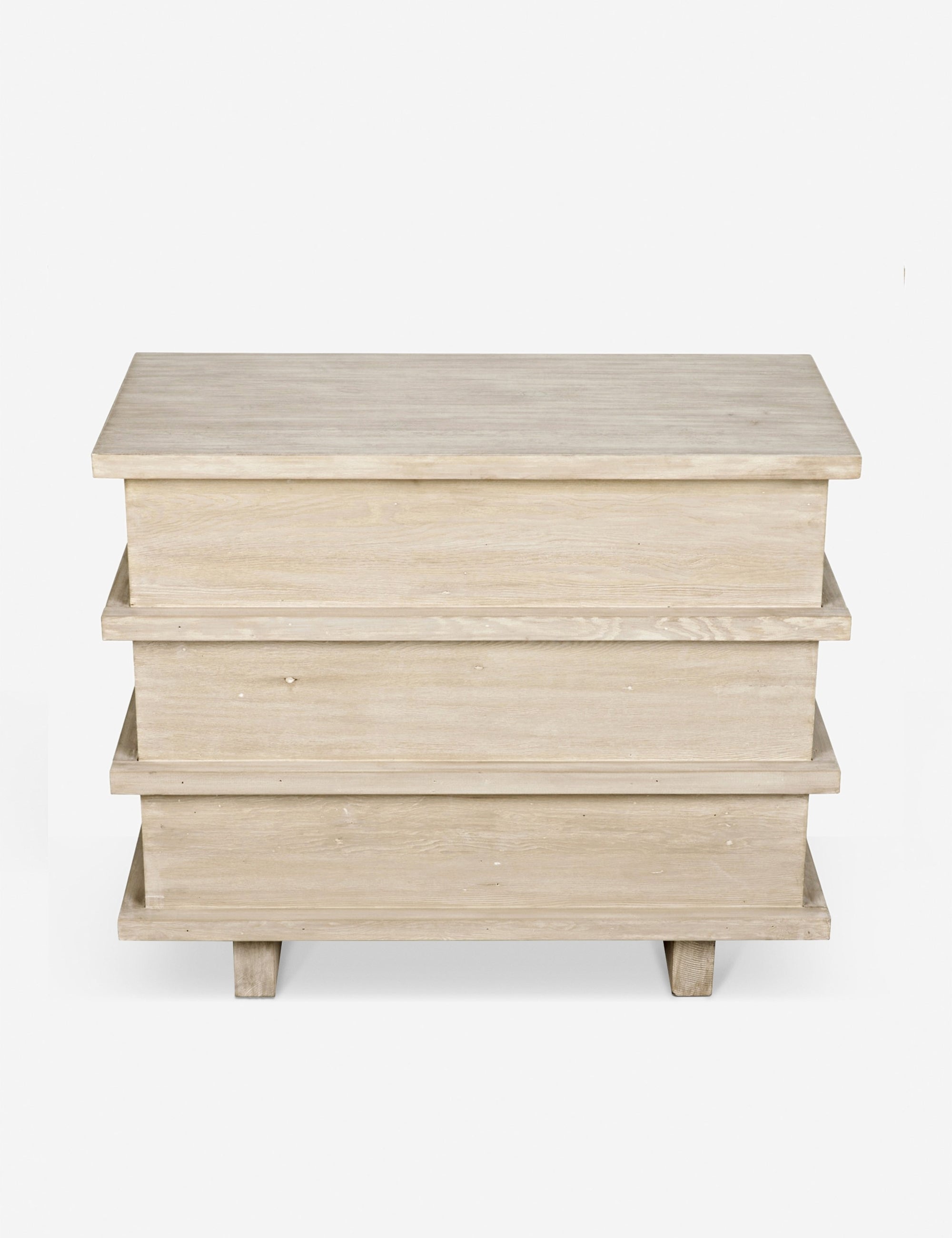 Corliss 3 Drawer Dresser White Wash - Modern Bedroom Dresser with Ample Storage - Perfect for Bedroom, Nursery, or Closet Organization