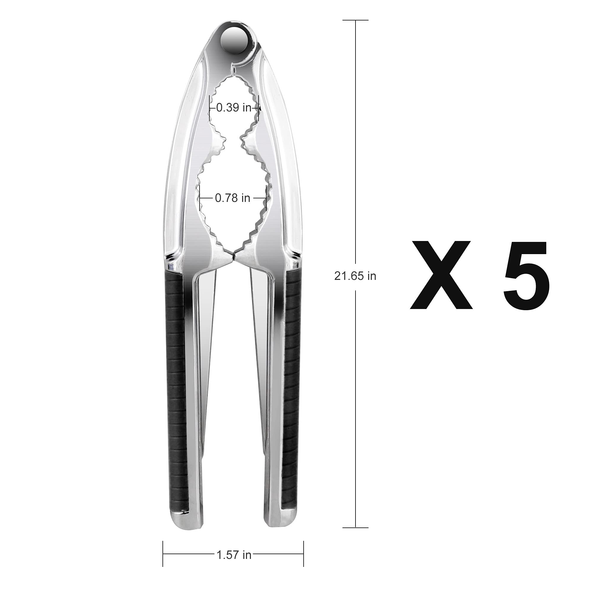 5-Piece Crab & Lobster Cracker Set - Seafood Kitchen Tools for Home & Parties