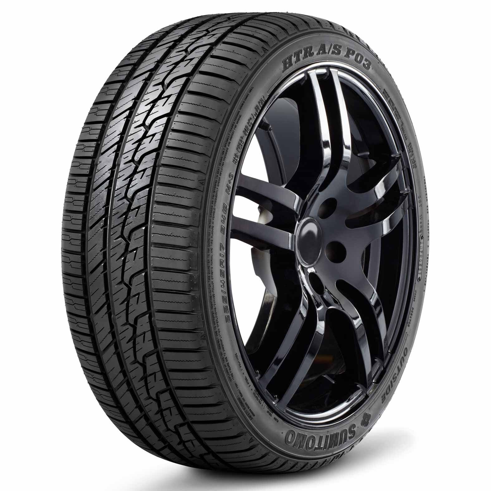 Sumitomo HTR A/S P03 185/55R16 83H All-Season Performance Tires - Perfect for Sedans & Compact Cars in All Weather Conditions