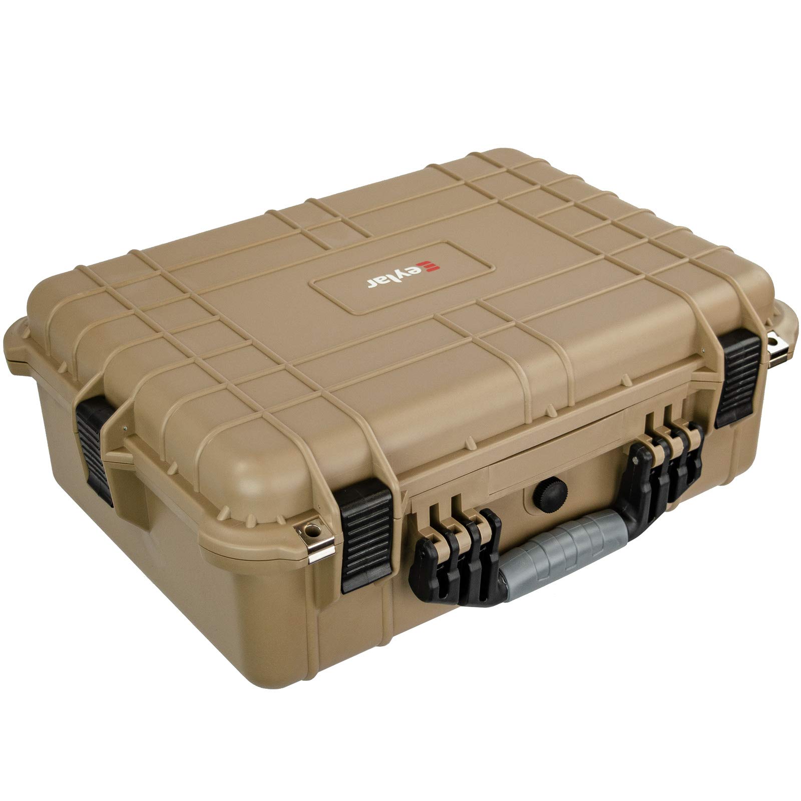 Eylar 20 Inch Tactical Hard Gun Case - Waterproof & Shockproof Protective Rifle Storage with Customizable Foam for Firearms, Hunting Gear & Outdoor Equipment - Perfect for Range, Travel & Secure Home Storage