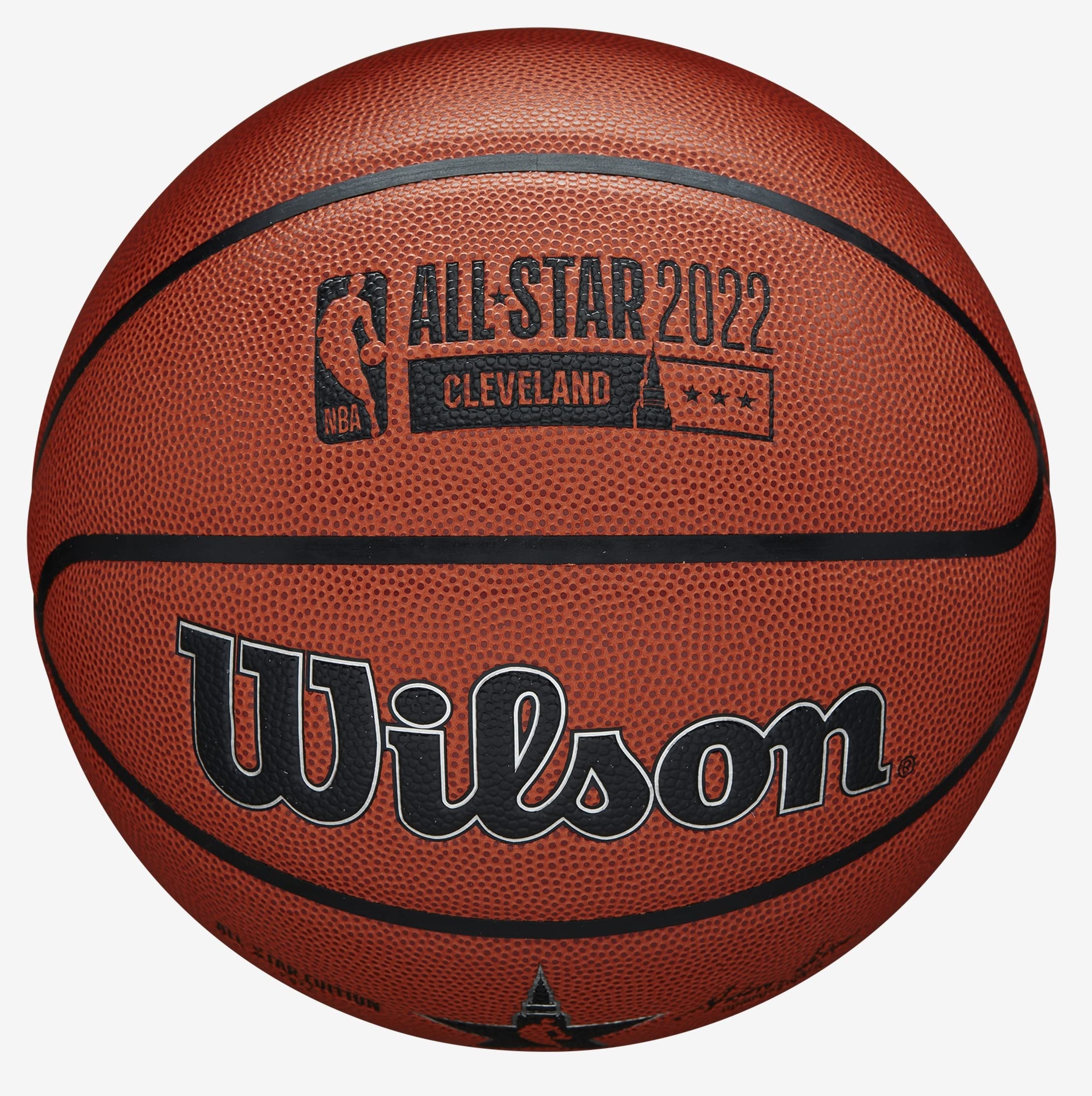 Wilson 2022 NBA All-Star Game Replica Basketball - Official Size 7 Game Ball for Indoor/Outdoor Play - Perfect for Collectors, Fans, and Court Performance
