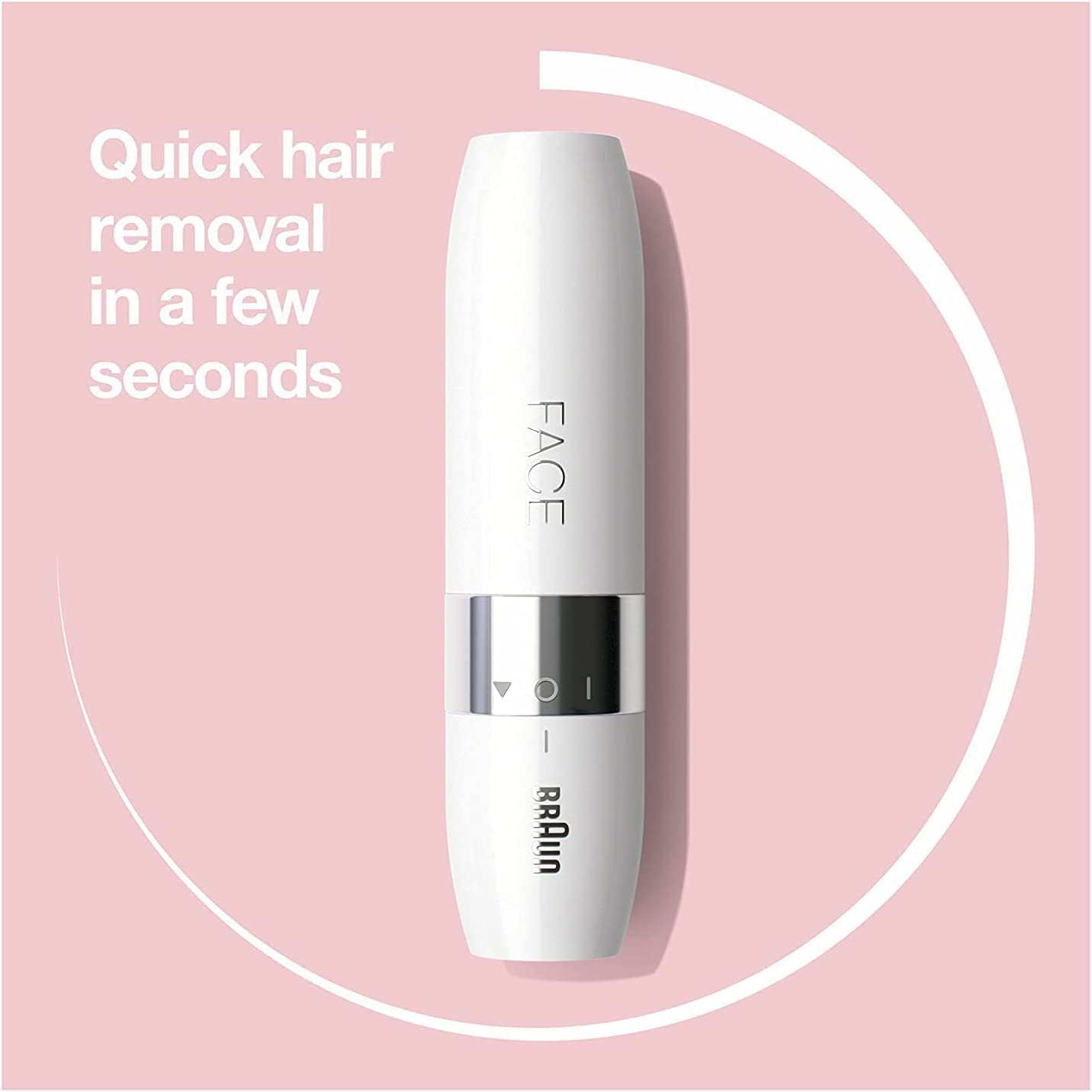 Braun Silk-épil 9 Flex Epilator with Flexible Head & Face Mini Hair Remover - White/Gold | Facial & Body Hair Removal | Portable Design for Travel & Home Use