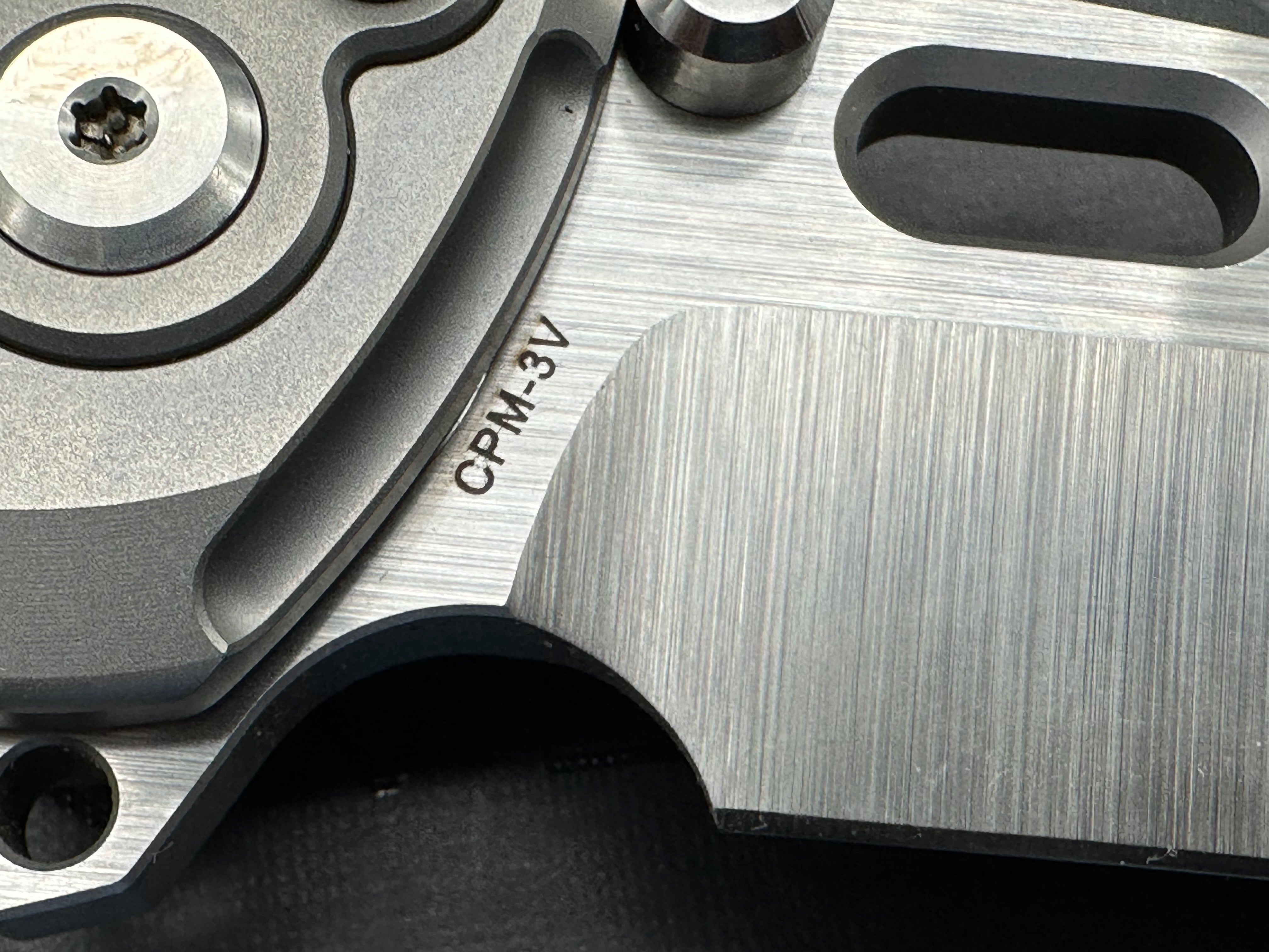 Reate Terminator T1000 Titanium Folding Knife - CPM 3V Steel Blade, Milled Handle for Outdoor, EDC & Survival Use