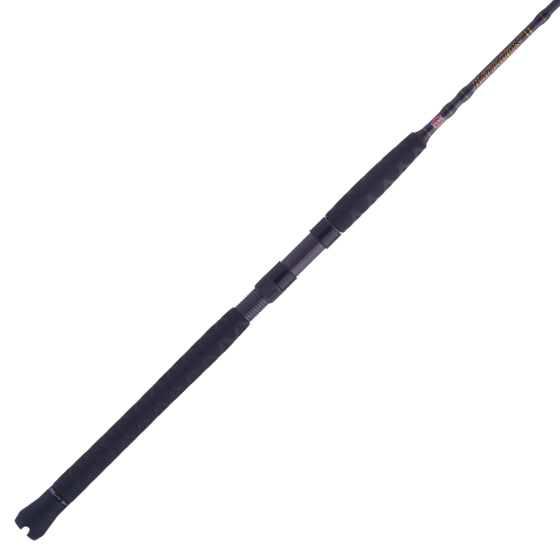 Battalion™ II Inshore Spinning Rod - Lightweight Saltwater Fishing Rod for Bass, Trout & Redfish | Perfect for Kayak, Pier & Shore Fishing