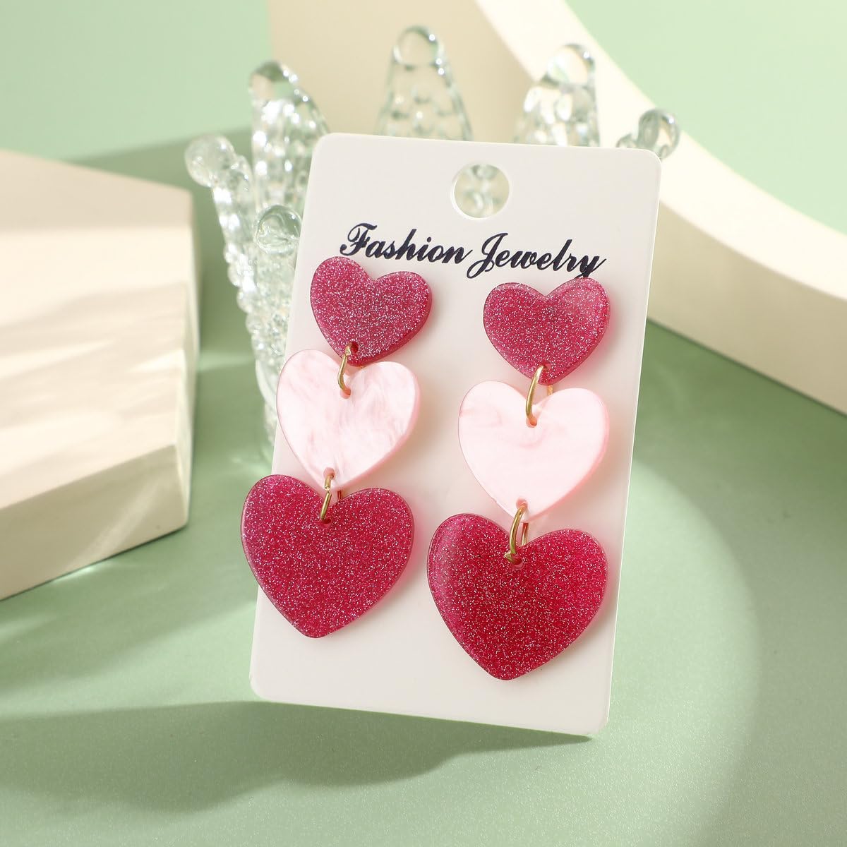 Shining Diva Fashion Latest Stylish Western Earrings for Women & Girls - Trendy Pink Boho Earrings (15843er) | Perfect for Parties, Weddings & Everyday Wear