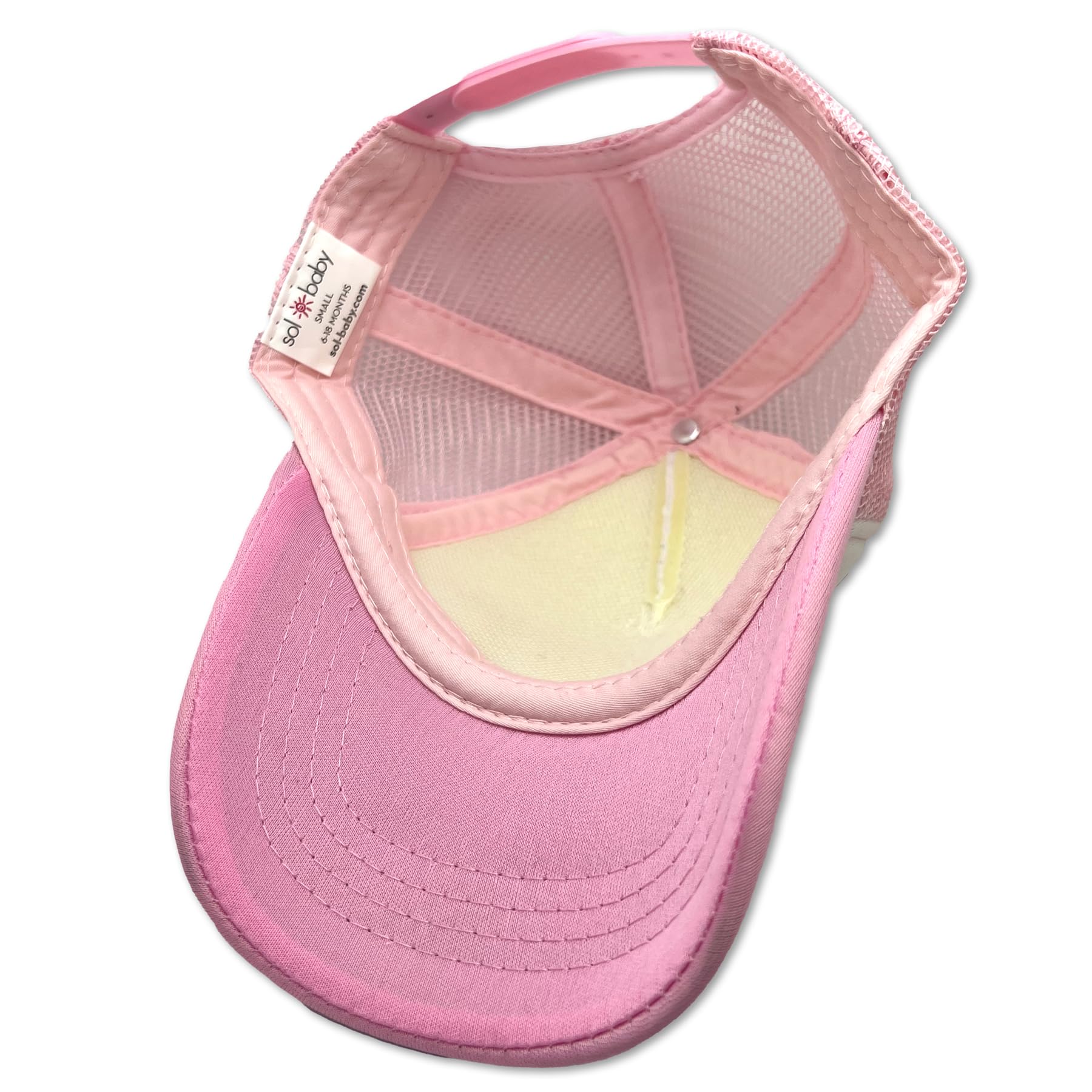 Purple Glitter Snapback Hat for Babies - Summer Beach & Outdoor Play
