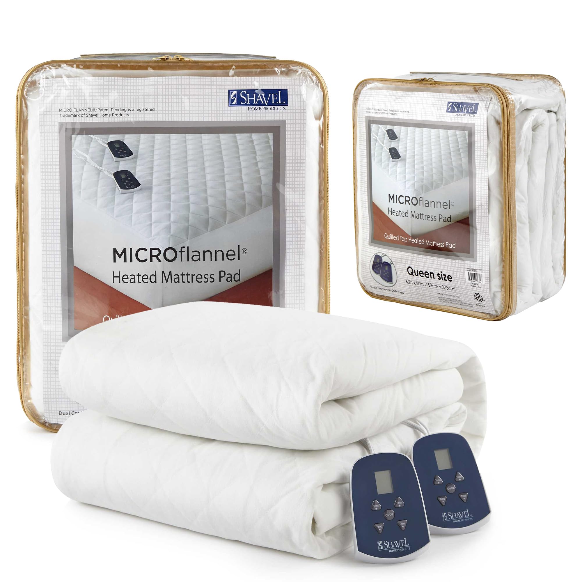 Thermee Micro Flannel Electric Heated Mattress Pad King Size - Adjustable Temperature Control, Ultra Soft Quilted Design & Auto-Off Safety - Perfect for Winter Nights, Arthritis Pain Relief & Cozy Bedroom Comfort