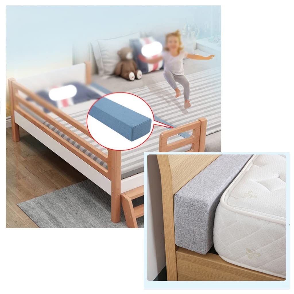 Soft Beige Bed Gap Filler Pillow 5X5X50cm - Wedge Pillow for Headboard, Mattress & Armrest Gaps - Perfect for Bedroom, Living Room & Dorm Comfort