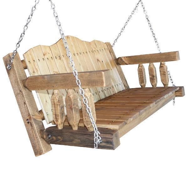 Comfortable Homestead Porch Swing Seat with Heavy-Duty Chains - Perfect for Outdoor Relaxation in Gardens, Patios, and Backyards