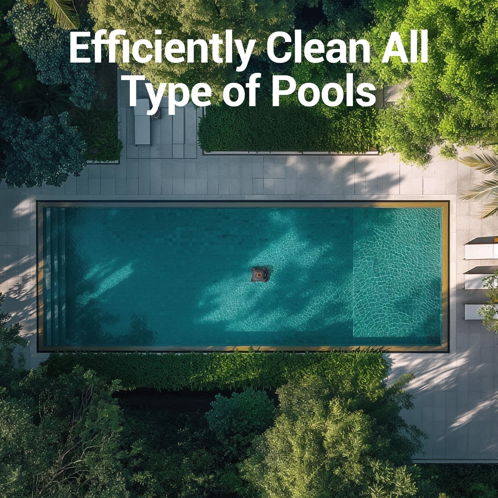 Pivot Cordless Robotic Pool Cleaner - Wall Climbing, Triple-Motor, Long Battery Life, Self-Parking, Automatic Pool Vacuum for Inground & Above Ground Pools Up to 65 FT - Perfect for Backyard, Vacation Homes & Commercial Pools