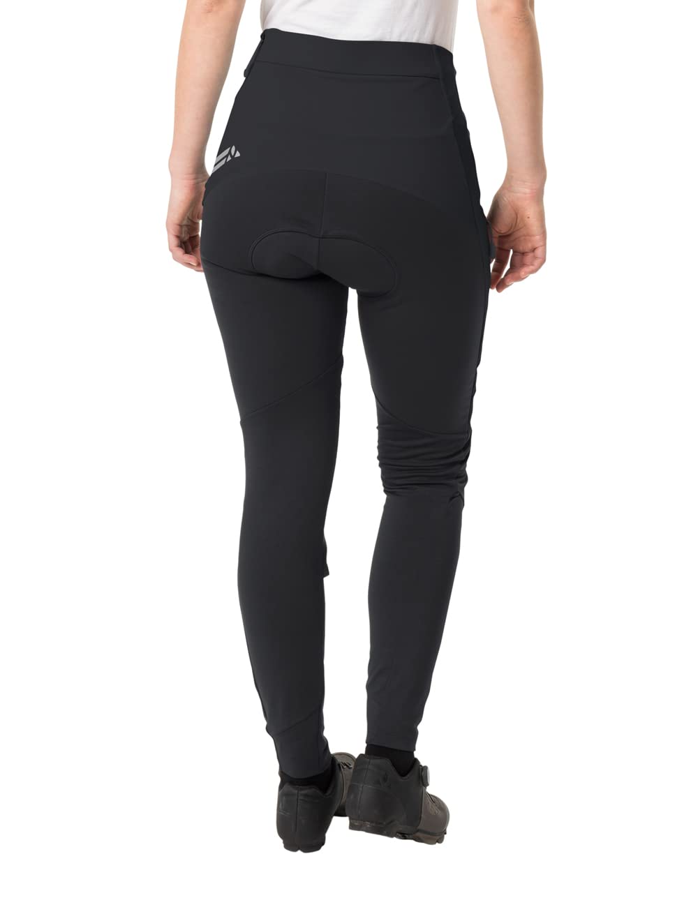 VAUDE Women's Kuro Warm Hybrid Tights - Thermal Cycling Pants with Seat Pad - Winter Bike Riding & Outdoor Sports Gear for Cold Weather