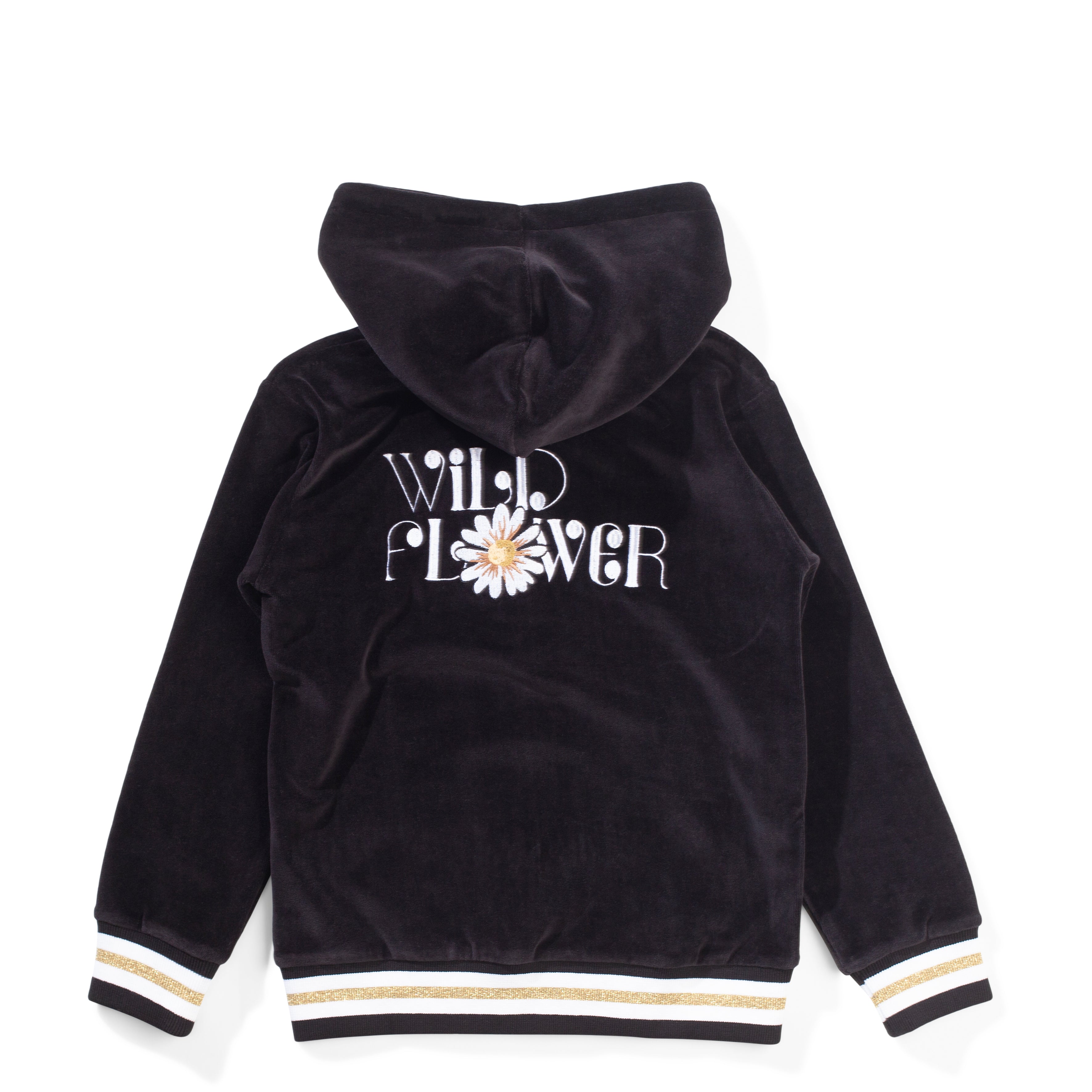 Missie Munster Velvet Noir Hoodie for Women - Soft Velvet Pullover Sweatshirt with Hood | Cozy Winter Fashion, Casual Outfit, Lounge Wear