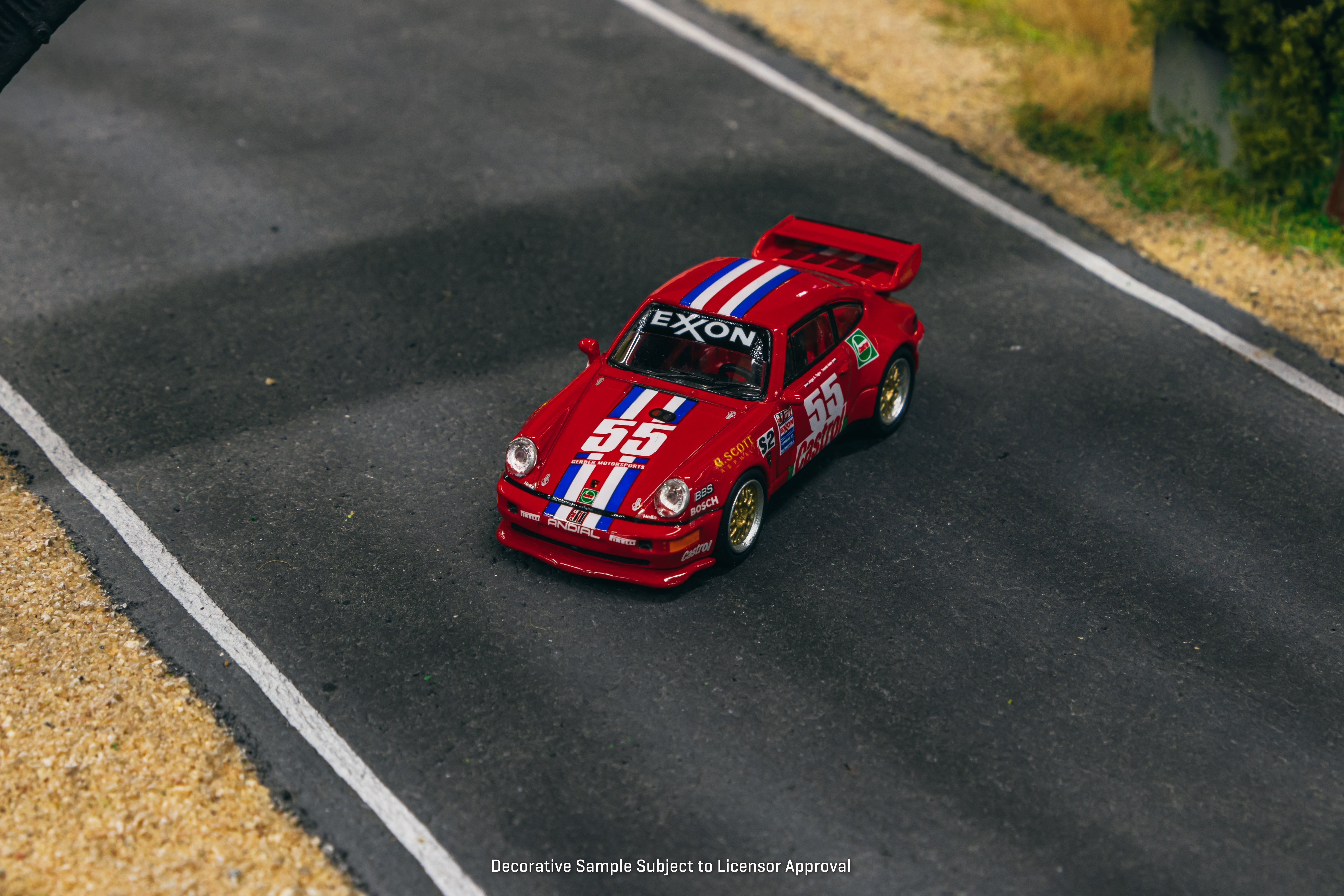 Schuco 1/64 Scale Diecast Porsche 911 RSR 3.8 Model Car - Red | Collectible Miniature Sports Car for Display, Gifts & Racing Enthusiasts