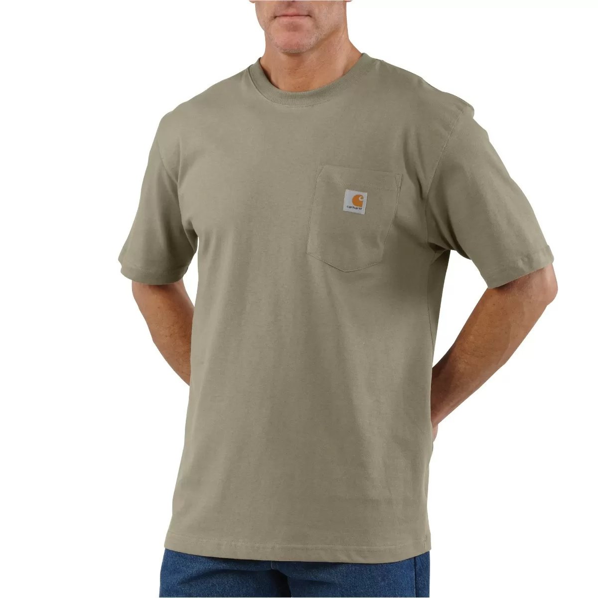 Carhartt® Men's Short Sleeve T-Shirt - Durable Cotton Work Shirt for Construction, Outdoor & Casual Wear