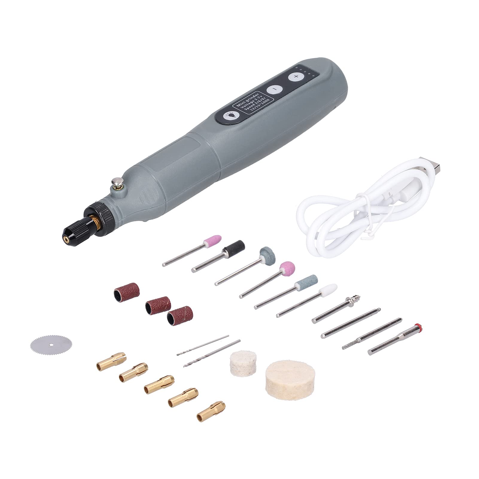 202 Mini Cordless Rotary Tool Kit - Electric Hand Engraving Pen Drill, Grinder & Polisher with USB Charging & LED Light for Milling, Carving, Jewelry Making & DIY Crafts (DC3.7V) - Perfect for Woodworking, Metal Engraving & Home Repair Projects