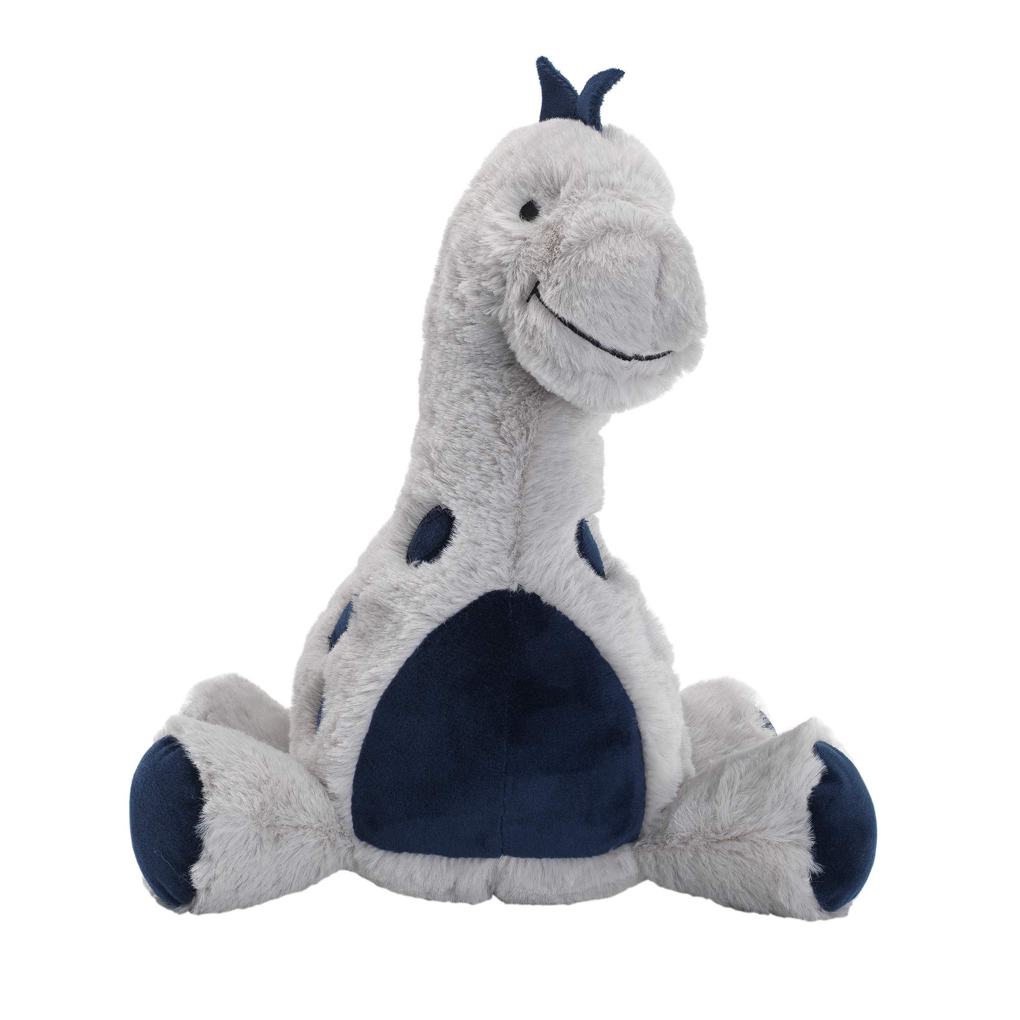 Lambs & Ivy Baby Dino Blue and Gray Plush Dinosaur Stuffed Animal Toy - Soft Cuddly Plushie for Kids, Perfect for Nursery Decor, Birthday Gifts, and Bedtime Comfort