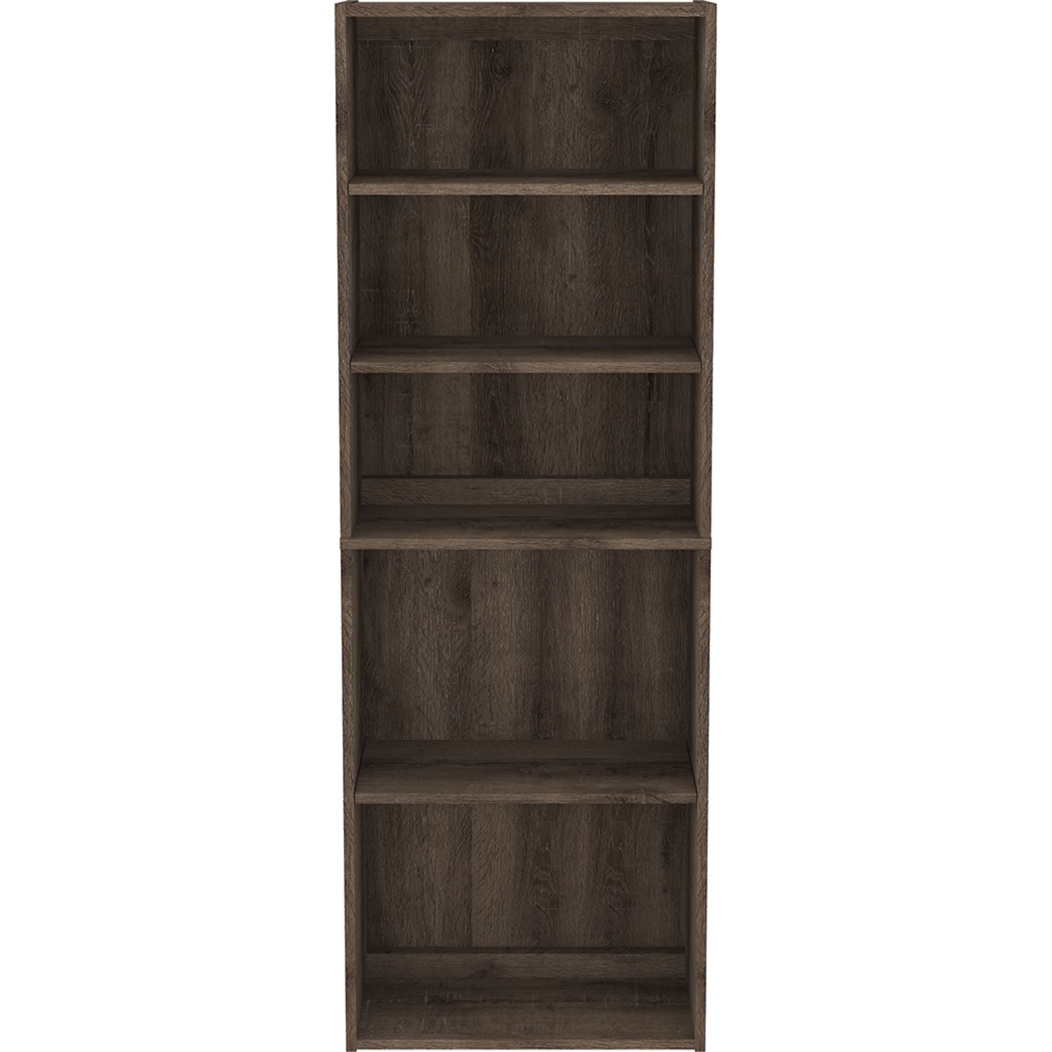 Arlenbry 5-Shelf Bookcase, Gray Wooden Bookshelf for Home & Office - Perfect for Living Room, Bedroom, Study & Library Storage Organization