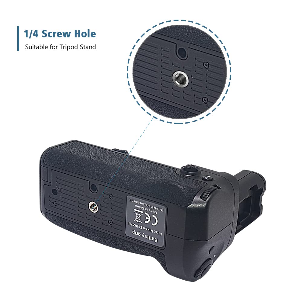 Mcoplus BG-Z6II Z7II Professional Vertical Battery Grip - MB-N11 Replacement for Nikon Z6II & Z7II Mirrorless Cameras - Perfect for Wedding, Travel & Sports Photography