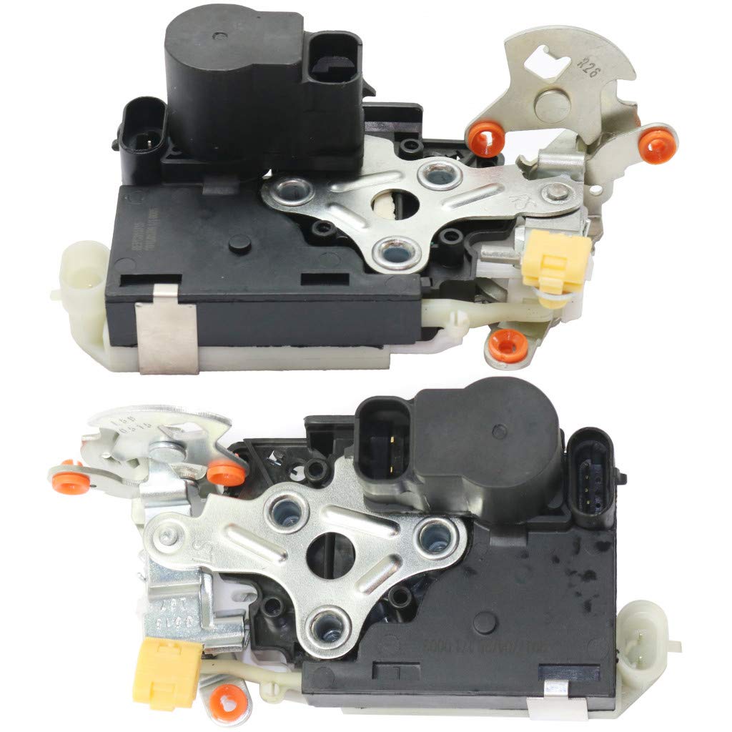 GMC Sierra 1500/2500/3500 Door Lock Actuator Replacement Pair (Driver & Passenger Side) - Compatible with 2001-2007 Models | Front Door Integrated Latch Assembly | OEM Part Numbers 15053681, 15068499, 15110643 | Easy DIY Installation for Truck Door Repair