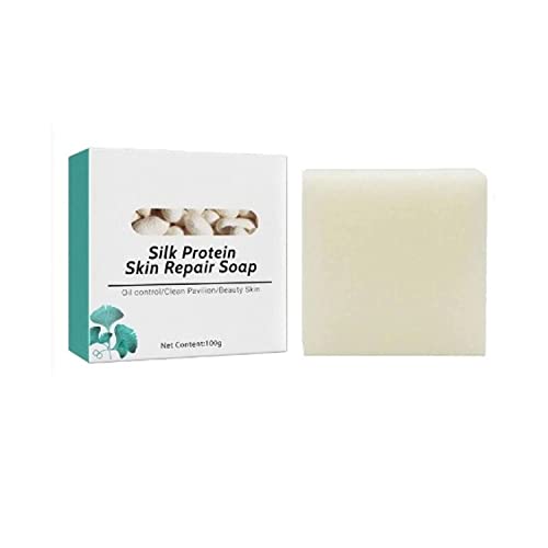 Skinferm Collagen Milk Whitening Soap with Silk Protein - Acne Treatment & Anti-Cellulite Soap for Face & Body, Skin Brightening & Firming Cleanser (1PC) | Perfect for Daily Skincare & Spa Treatments