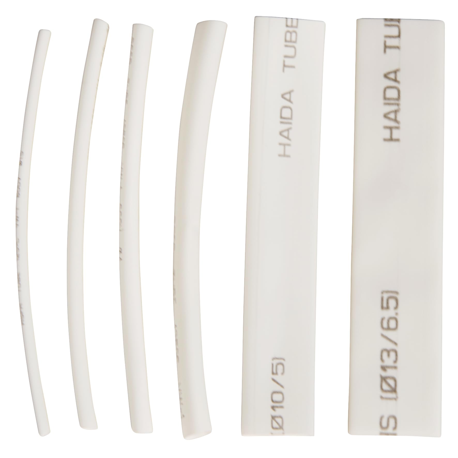 Premium Heat Shrink Tubing Kit - 100 Pcs White PVC Insulation Sleeves with Storage Bag | Electrical Wire Protection, DIY Projects & Home Repairs