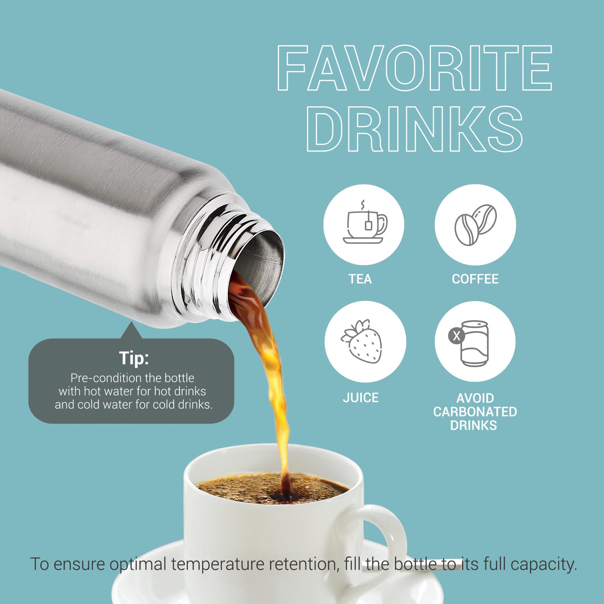 **Milton Elfin 500 Thermosteel 24-Hour Hot & Cold Water Bottle, 500ml, Silver – Leakproof, Portable Stainless Steel Flask for Office, Hiking, Trekking, Travel, Gym, Home & Kitchen Use**    *(Perfect for keeping drinks hot/cold during work, outdoor adventures, workouts, or daily hydration at home!)*