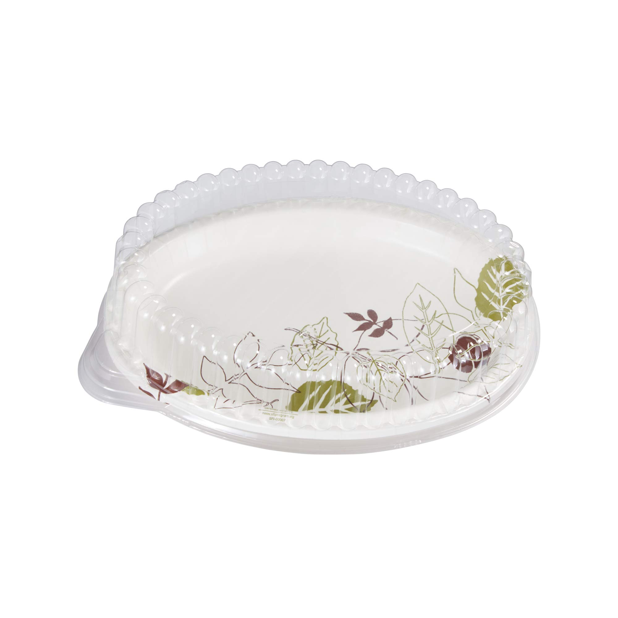 GP PRO Dixie Small Clear Plastic Dome Lids for Ultra Platters - 252 Count (4 Packs of 63) - Perfect for Catering, Parties & Food Service - BPA-Free Disposable Lids for Fresh Food Display