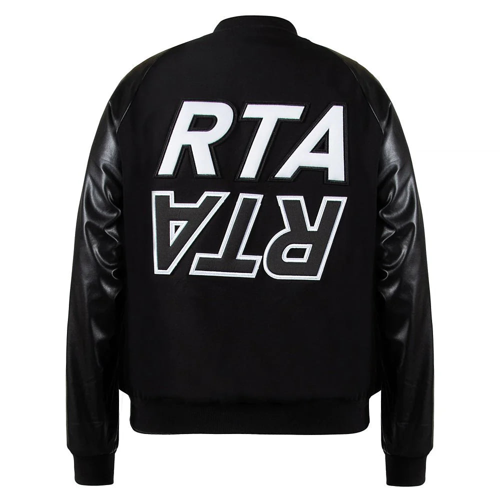 RtA Atticus Varsity Jacket - Vintage Style Baseball Jacket for Men | Fashionable Letterman Jacket for Casual Wear & Street Style Outfits