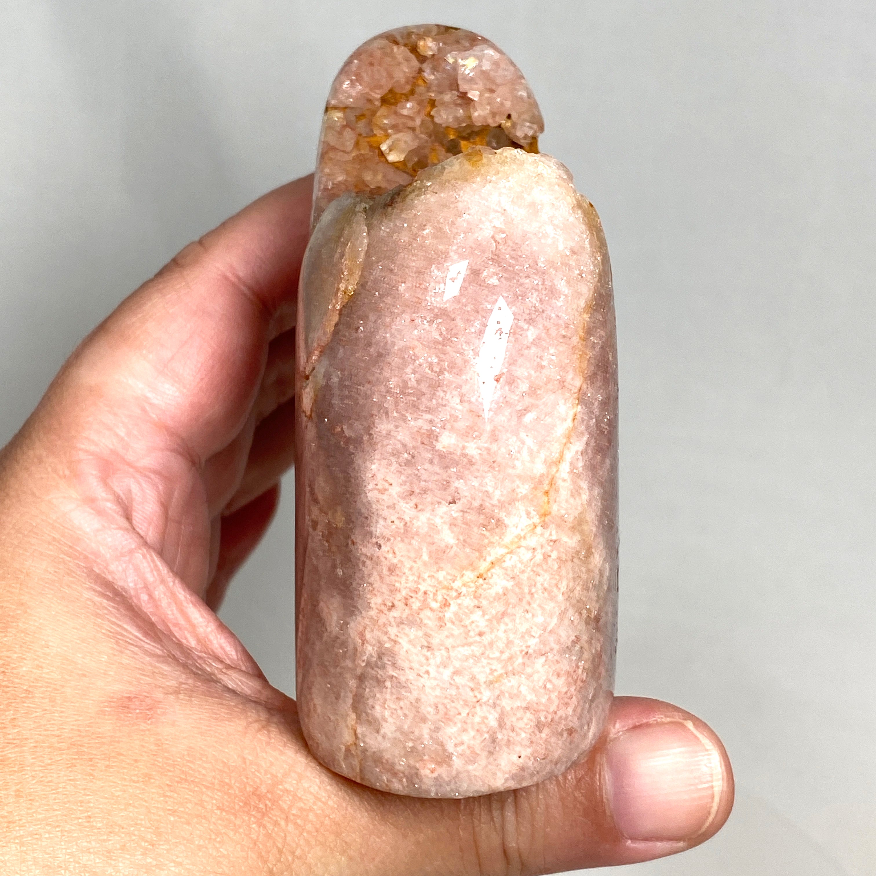 Natural Pink Amethyst Freeform Stone - Healing Crystal for Meditation, Yoga & Home Decor - PAF 05