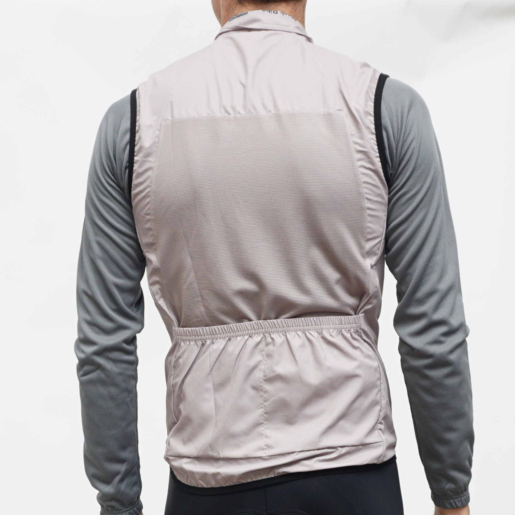 Windproof Lightweight Vest for Men & Women - Outdoor Running Hiking Cycling Activewear - Stone Color