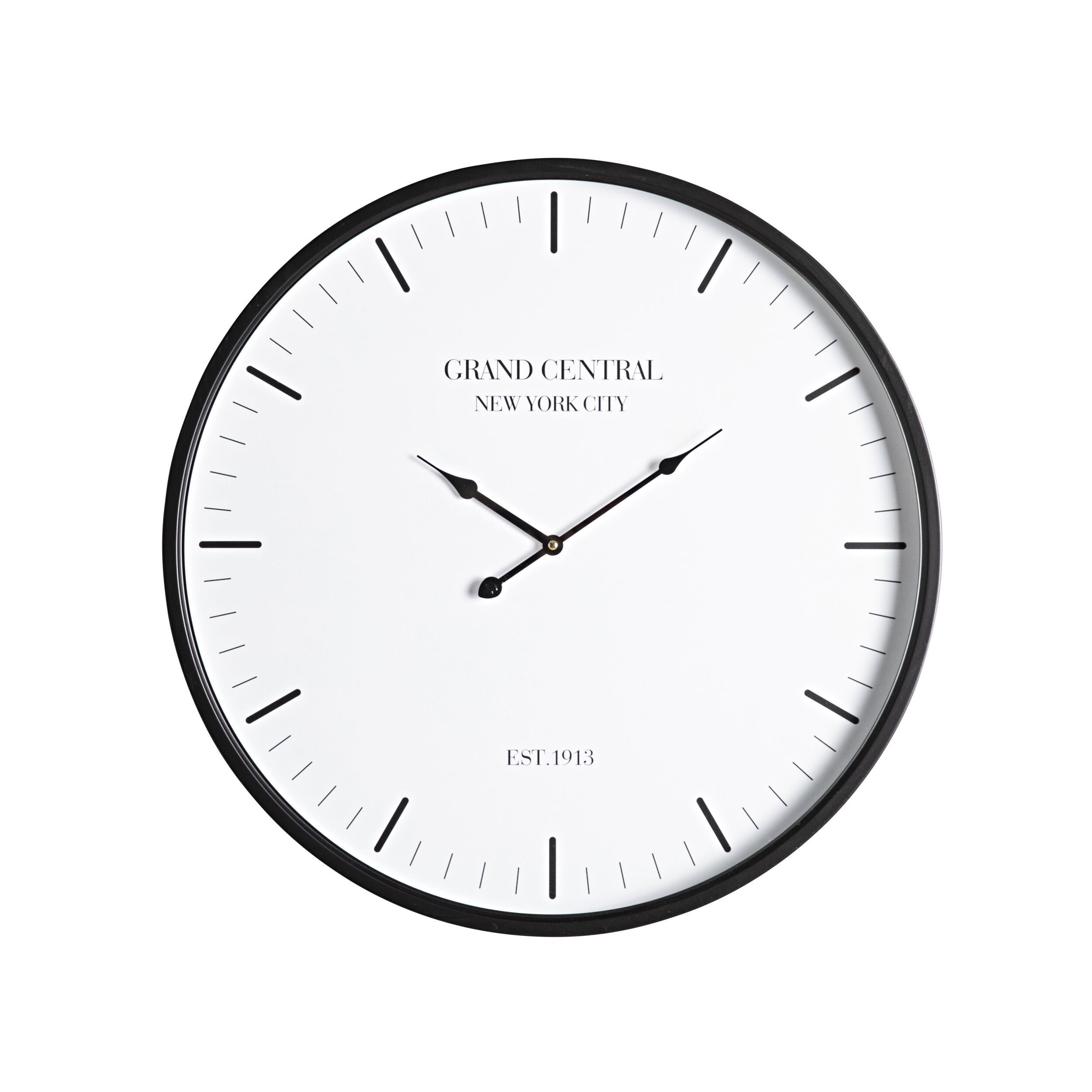 Beyond Time Grand Central Wall Clock 60cm - Large Vintage Railroad Station Style Clock for Home, Office & Cafe Decor | Perfect for Living Room, Kitchen & Commercial Spaces