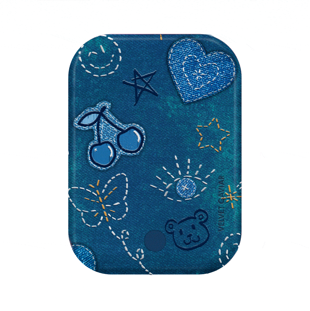 Premium Blue Jean Baby MagSafe Battery Pack - 5000mAh Portable Charger for iPhone 12/13/14/15 - Fast Wireless Charging Power Bank for Travel, Work & Outdoor Adventures