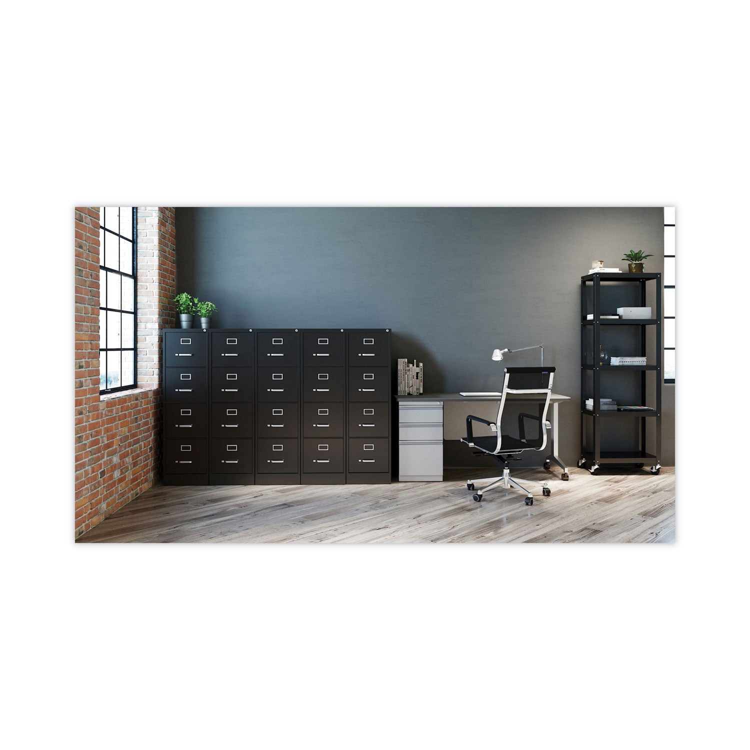 Alera® 4-Drawer Vertical File Cabinet - Letter Size File Storage, 15