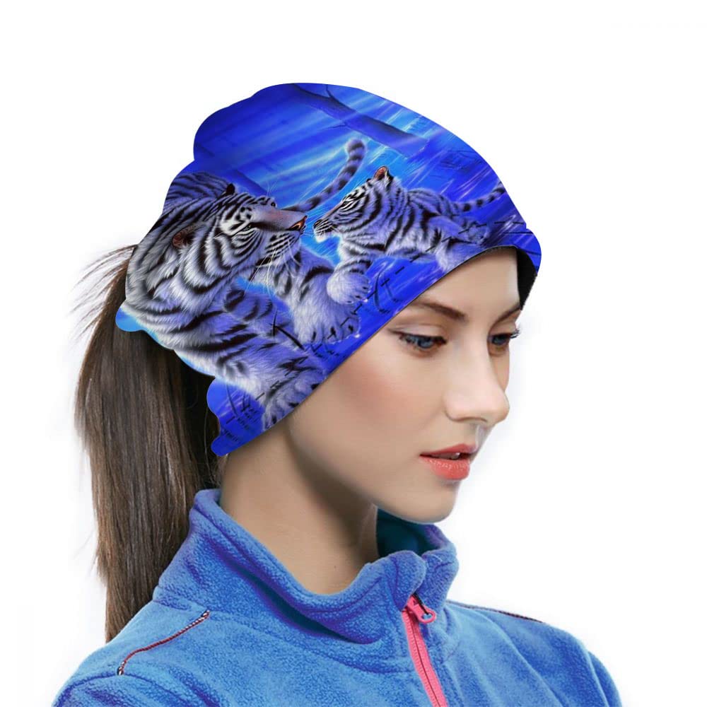 WONDERTIFY White Tulips Neck Warmer - Soft & Warm Winter Scarf for Women & Men - Perfect for Outdoor Activities, Skiing, Hiking & Cold Weather Fashion