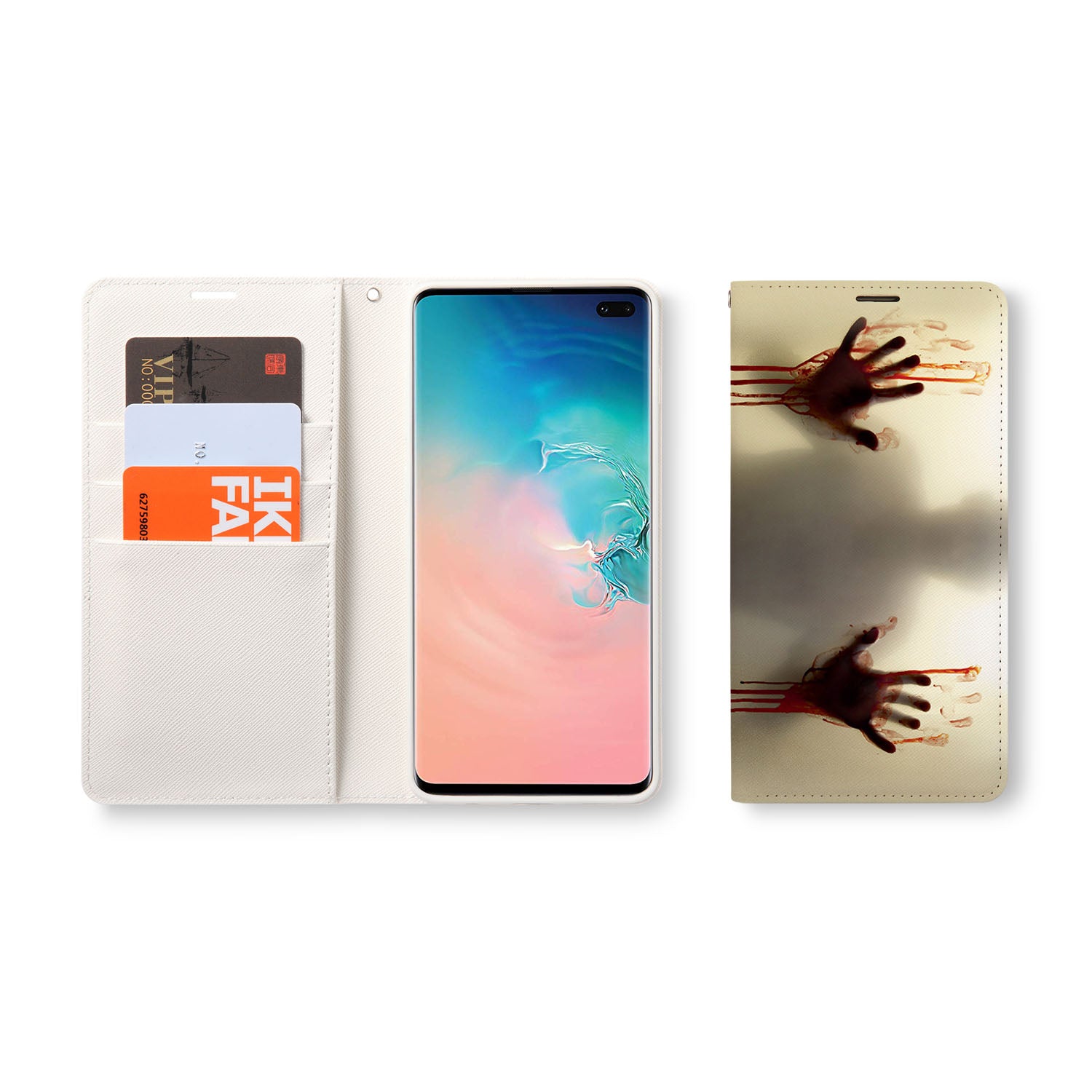 Samsung Galaxy Wallet Case - Slim RFID Blocking Leather Card Holder for Samsung Phones - Perfect for Travel, Shopping & Everyday Use