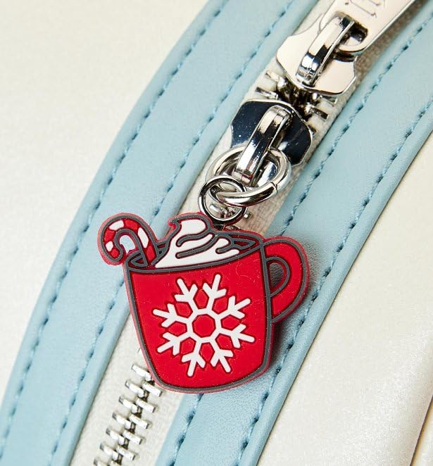 Loungefly Disney Stitch Snow Angel Mini Backpack - Cute Cosplay Accessory for Disney Fans | Perfect for Theme Parks, Conventions & Everyday Use