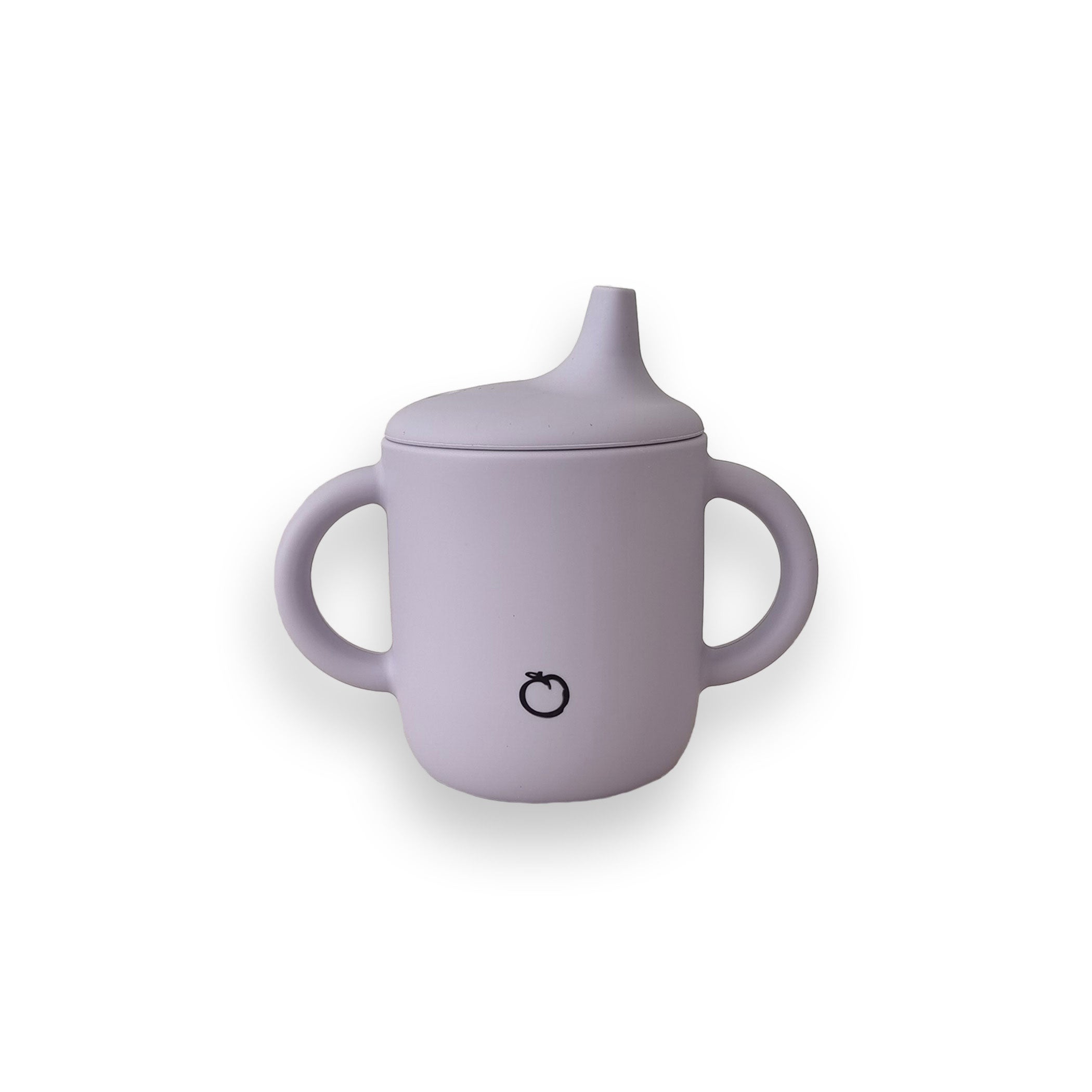 Plum Silicone Sippy Cup for Toddlers - BPA-Free, Leak-Proof, Soft Spout - Smokey Lilac Color - Ideal for Travel, Daycare & Learning to Drink Independently