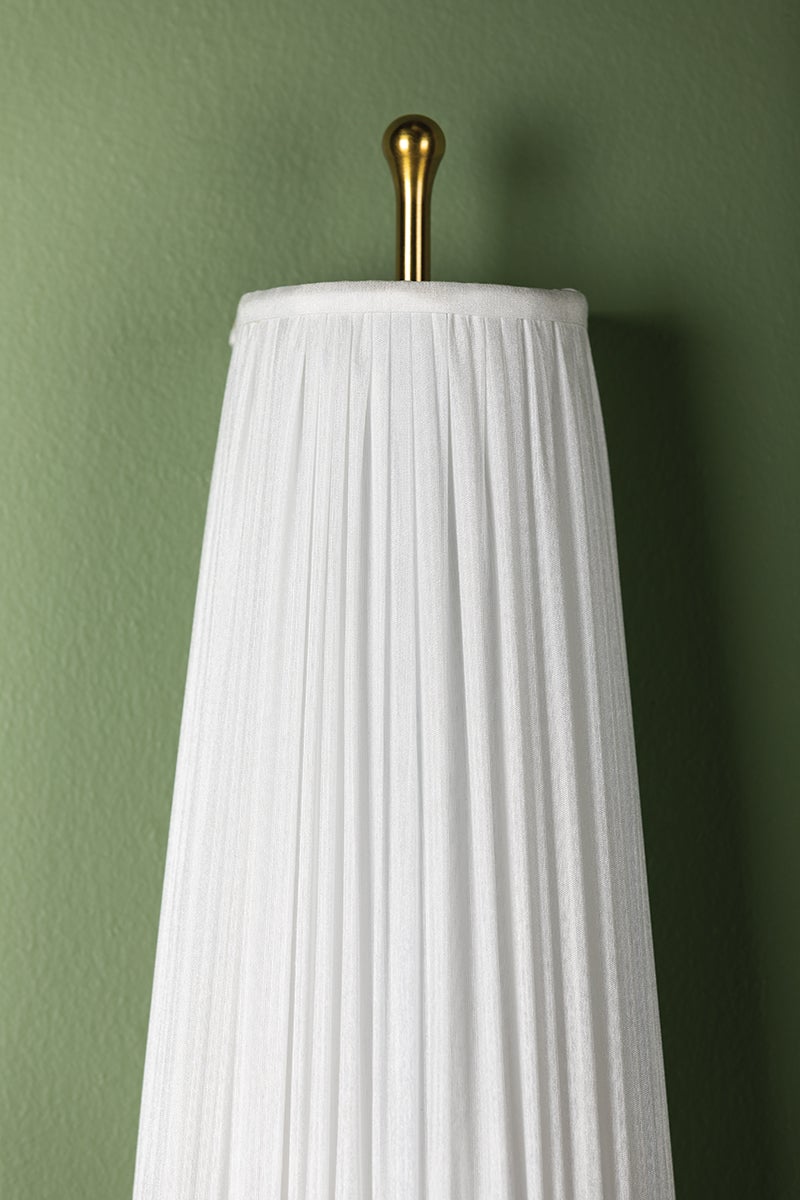 Adeline 1 Light Wall Sconce - Modern Brass Finish Wall Light Fixture for Bedroom, Living Room & Hallway Lighting Decor