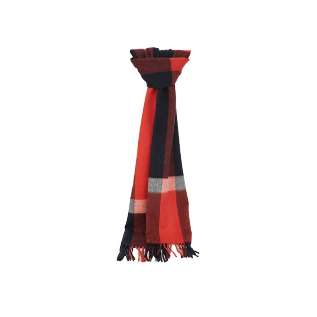 Premium Men's Winter Scarf - Soft Thickened Plaid Infinity Scarf for Cold Weather | Fashionable Shawl for Formal & Casual Wear | Navy Blue Warm Accessory Gift for Friends & Family | Perfect for Office, Travel & Outdoor Activities