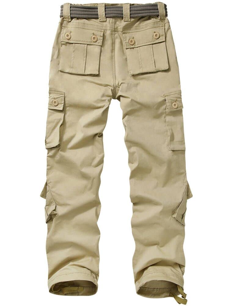 Alfiudad Women's Cargo Pants with Multiple Pockets - Casual Military Tactical Hiking Work Pants for Outdoor Adventures, Hiking & Everyday Wear