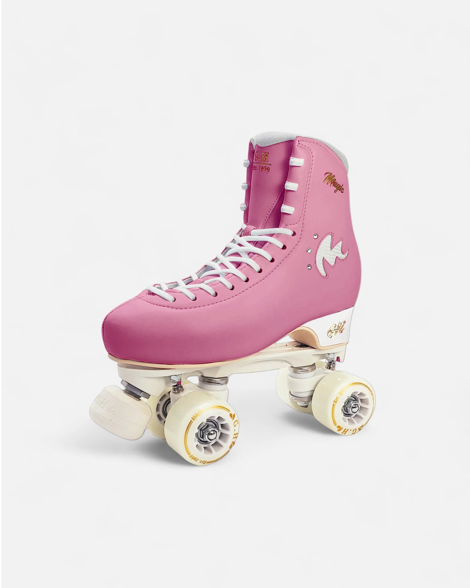 GH Magic Quad Roller Skates for Women & Men - Adjustable Outdoor/Indoor Rollerblades with Light Up Wheels - Perfect for Fitness, Rink Skating & Street Roller Derby