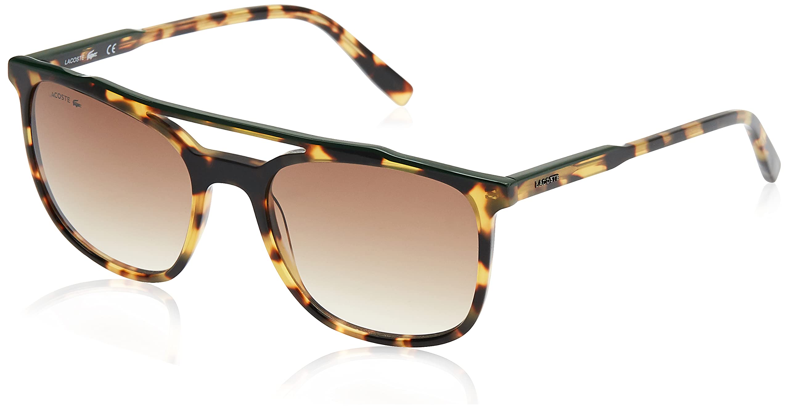 Lacoste L924s Rectangular Sunglasses for Men - Polarized UV Protection, Lightweight & Stylish - Perfect for Driving, Beach & Outdoor Activities