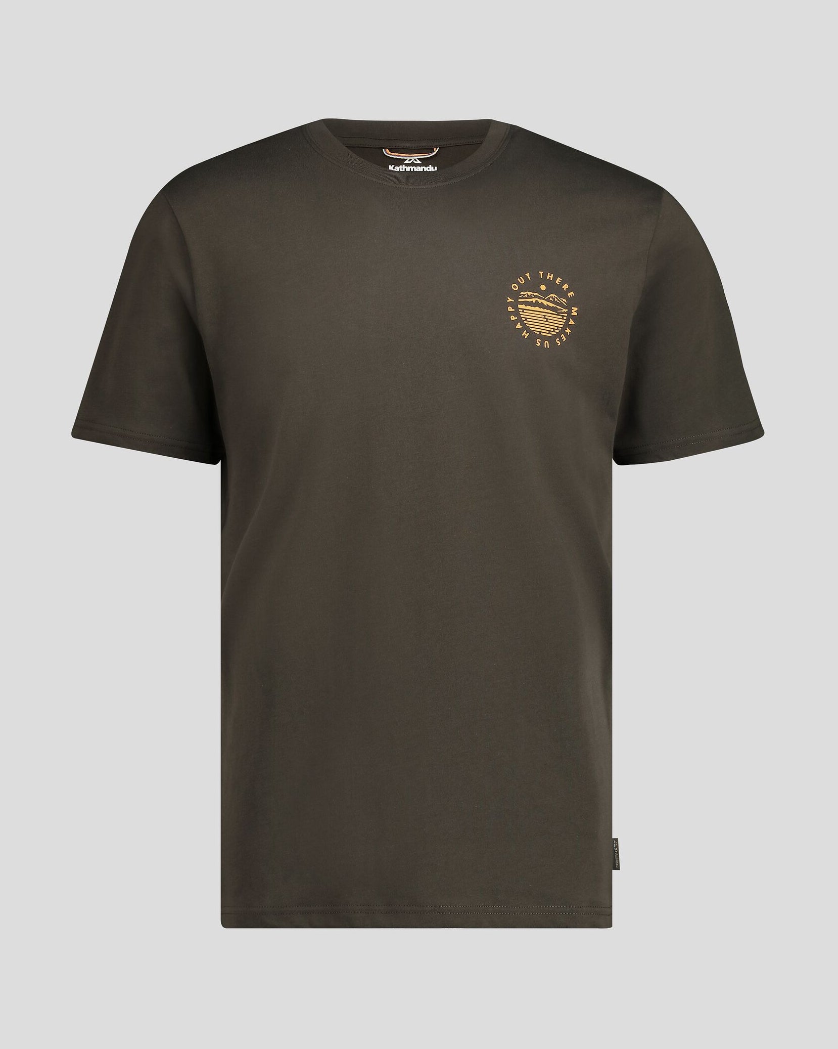 Organic Cotton Men's T-Shirt - Dark Moss | Soft & Breathable for Casual Wear & Outdoor Activities