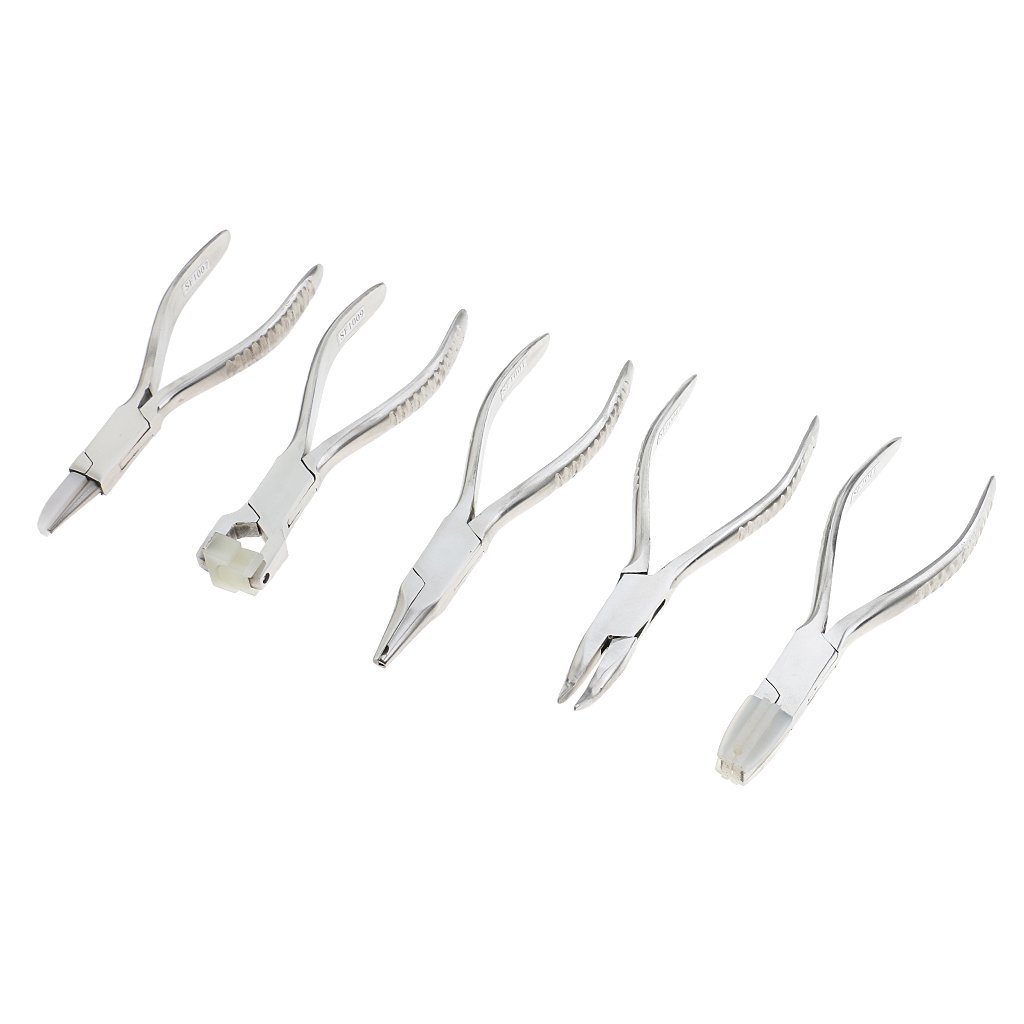 Backbayia 5-Piece Steel Eyeglass Repair Kit with Nose Pads & Screws - Durable DIY Glasses Fixing Tools for Broken Frames, Loose Hinges - Perfect for Home, Office, Travel Emergency Eyewear Repairs