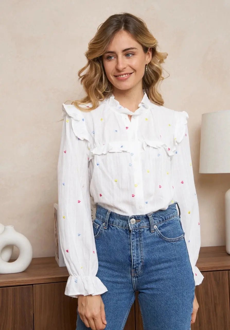Multicolor Cotton Heart Print Mario T-Shirt - Casual Wear for Men & Women - Perfect for Cosplay, Gaming Events, and Everyday Fashion