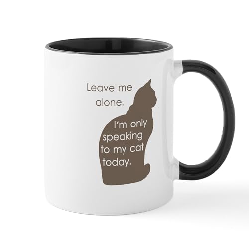 White/Black Inside - Leave Me Alone Im Only Speaking To My Cat Today Mu