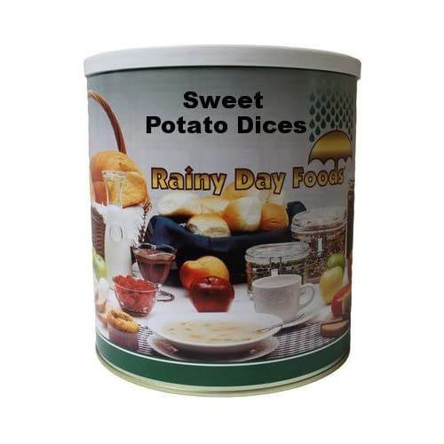 Gluten-Free Dehydrated Sweet Potato Dices 40 oz #10 Can - 40 Servings | Non-GMO, Vegan & Paleo Friendly | Perfect for Camping, Emergency Food Storage & Healthy Snacking